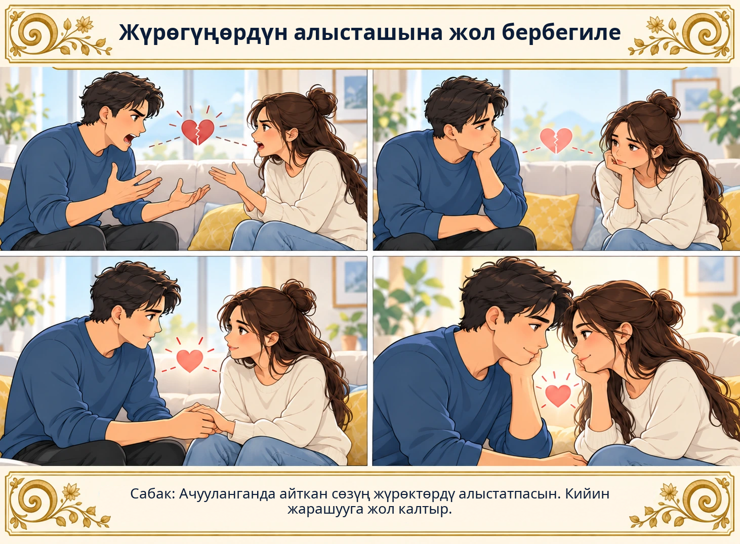 Жүрөгүңөрдүн алысташына жол бербегиле сүрөтү