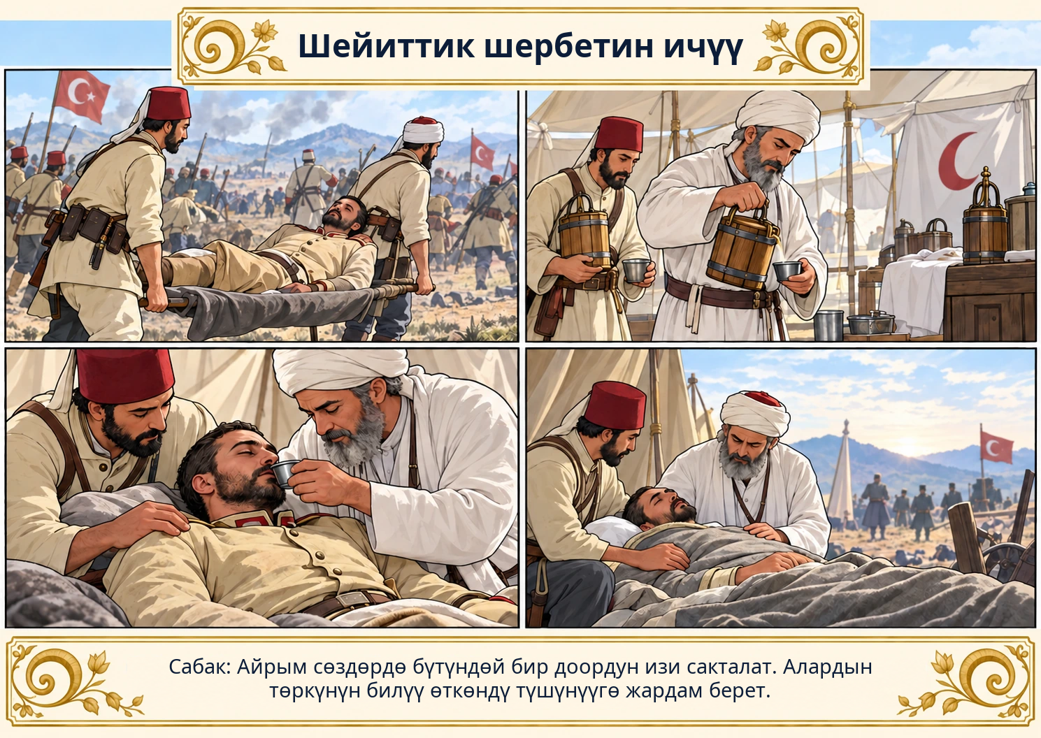 Шейиттик шербетин ичүү сүрөтү