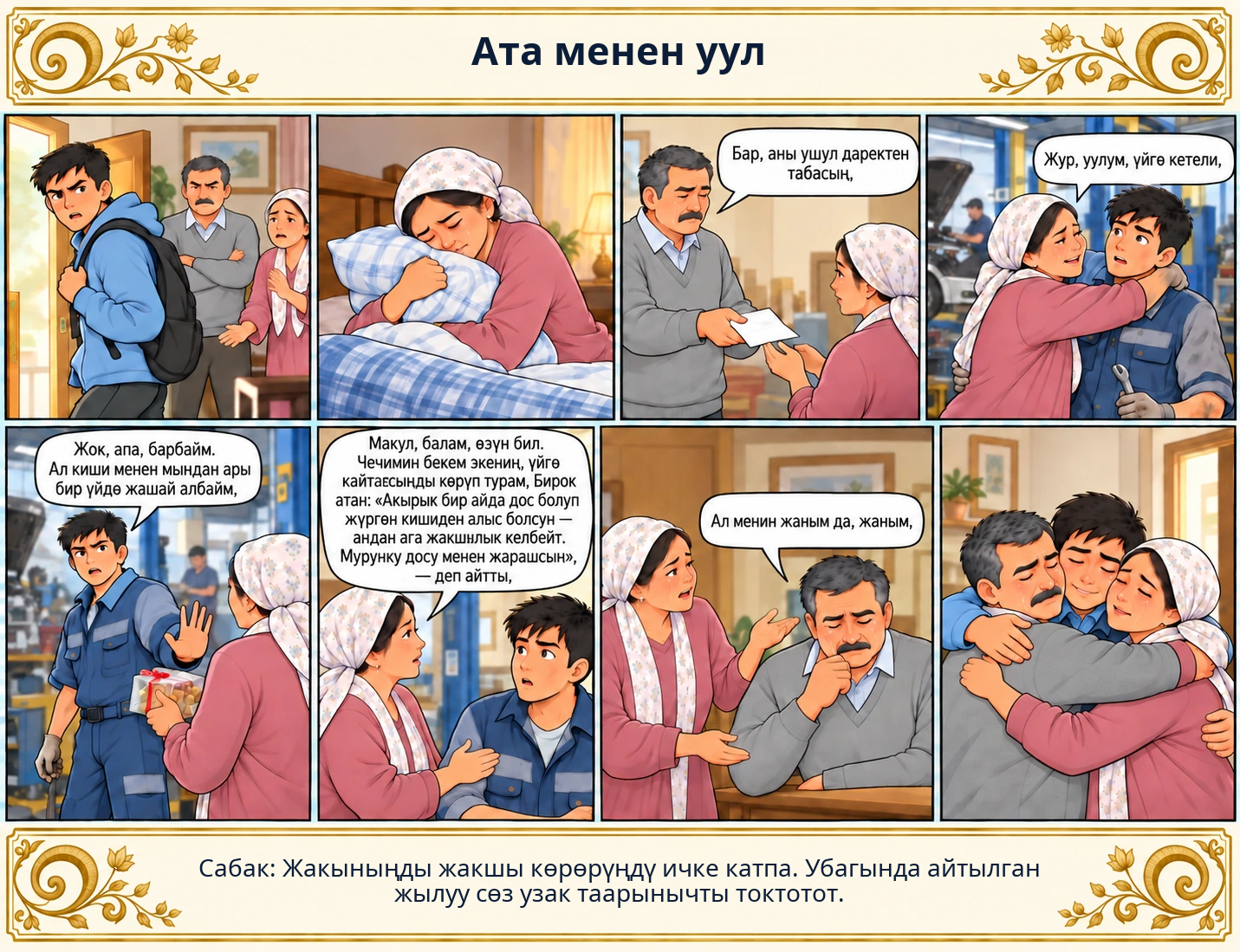 Ата менен уул сүрөтү