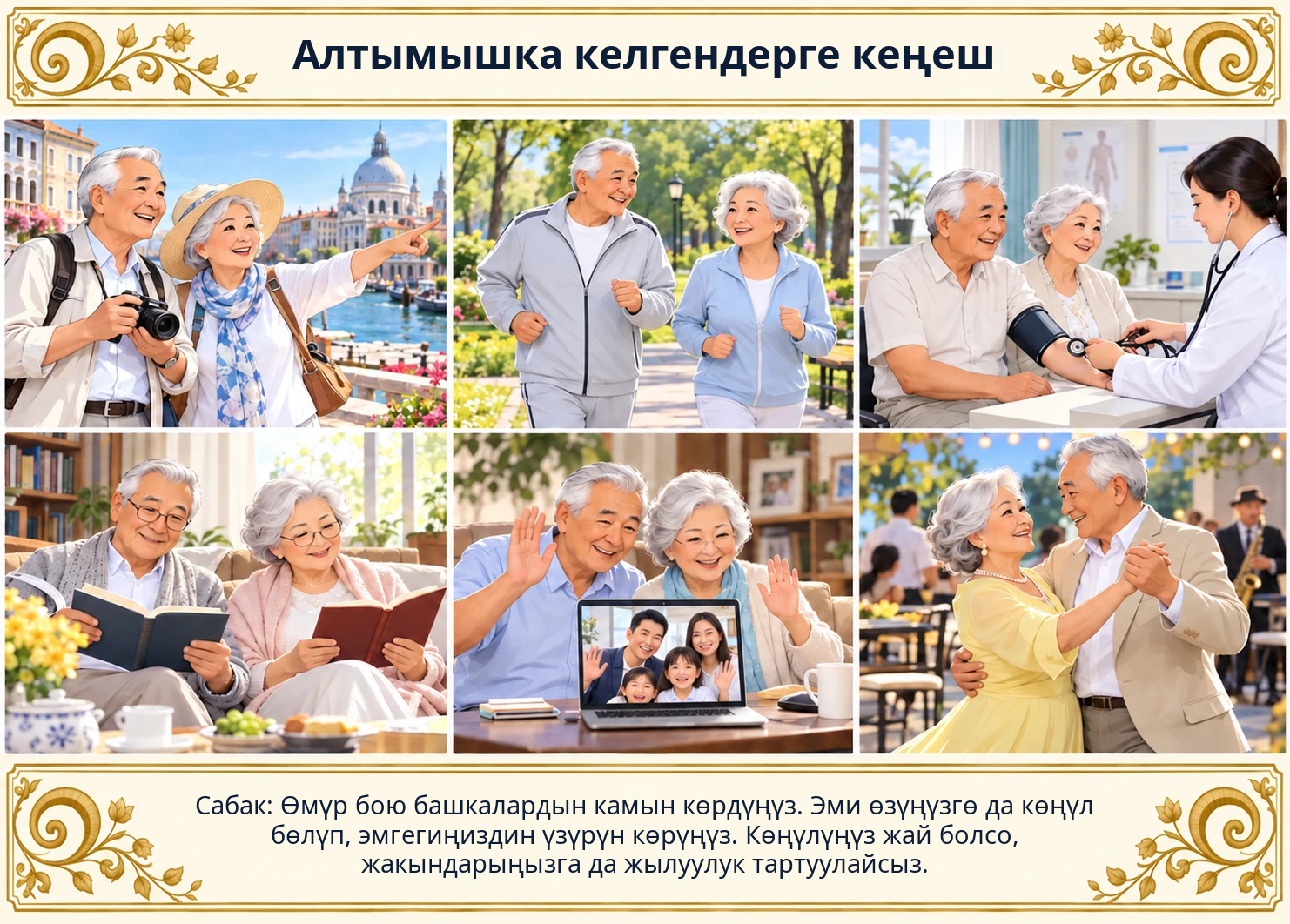 Алтымышка келгендерге кеңеш сүрөтү