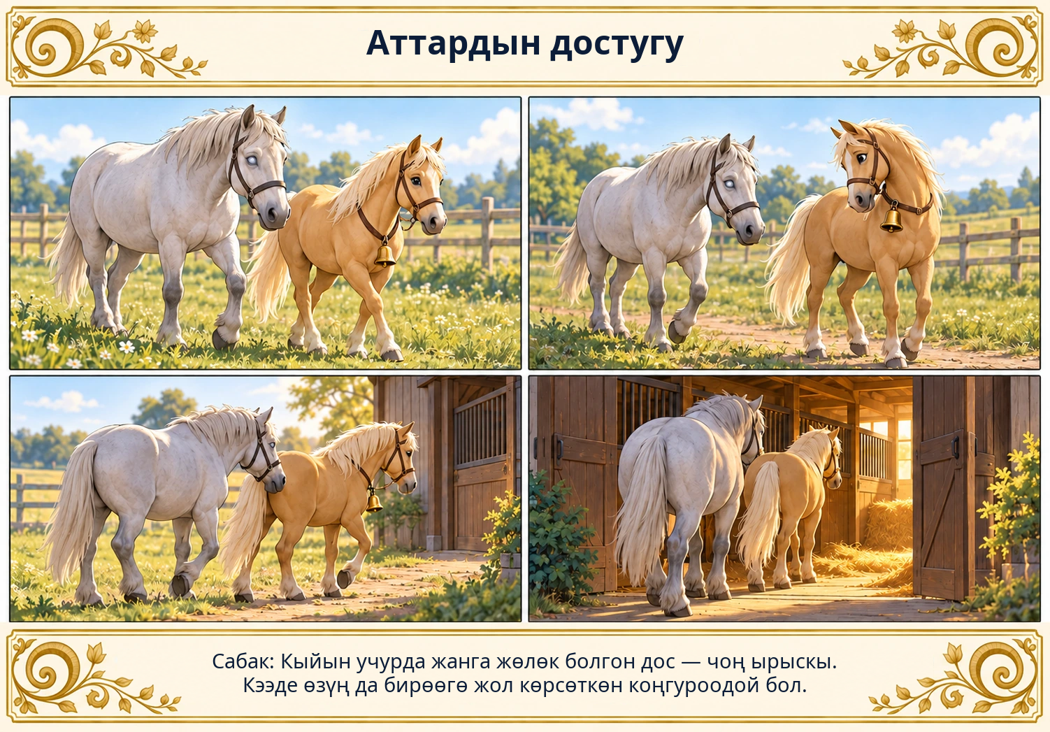 Аттардын достугу сүрөтү