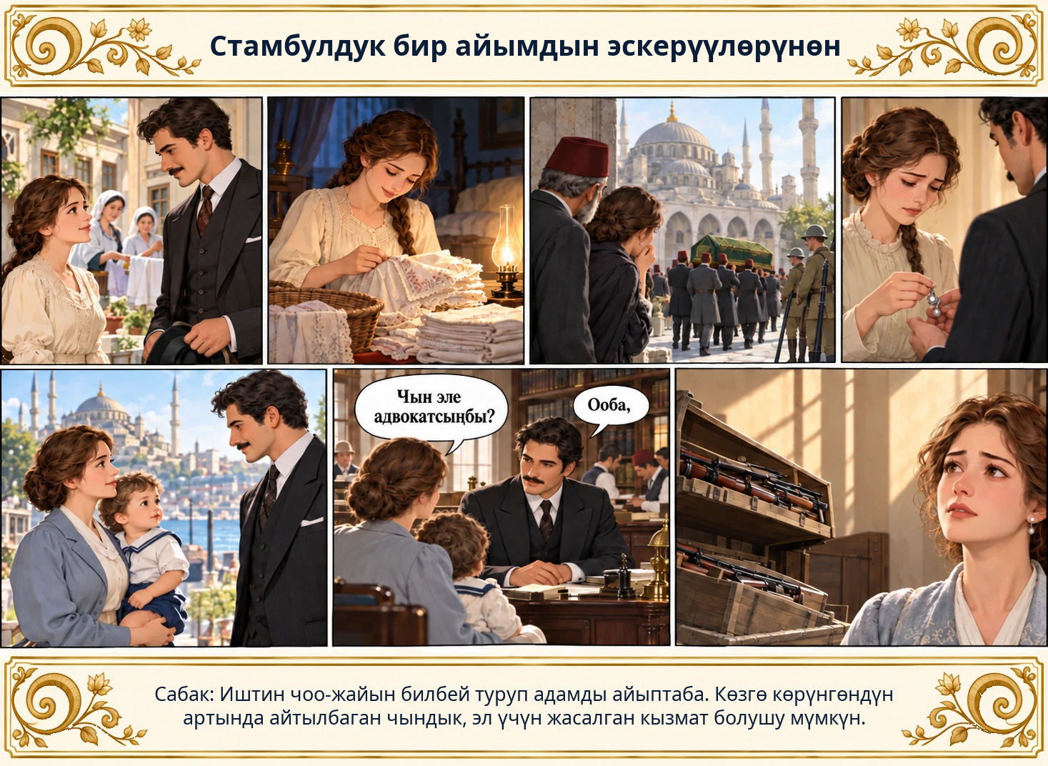 Стамбулдук бир айымдын эскерүүлөрүнөн сүрөтү