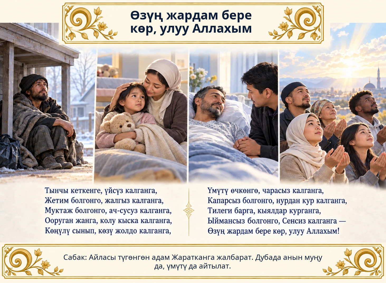 Өзүң жардам бере көр, улуу Аллахым сүрөтү