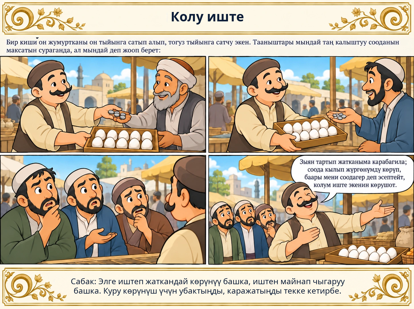 Колу иште сүрөтү