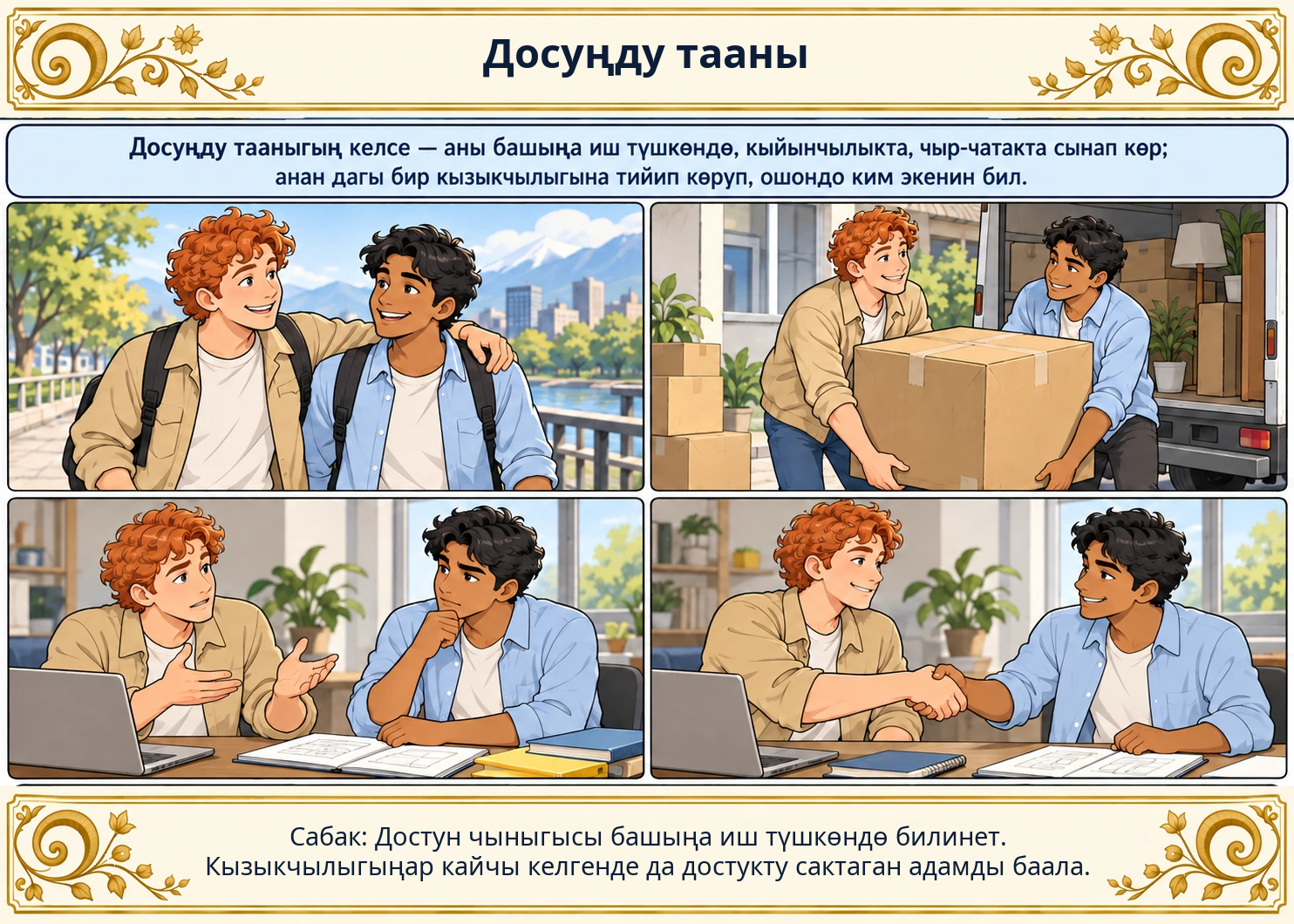 Досуңду тааны сүрөтү
