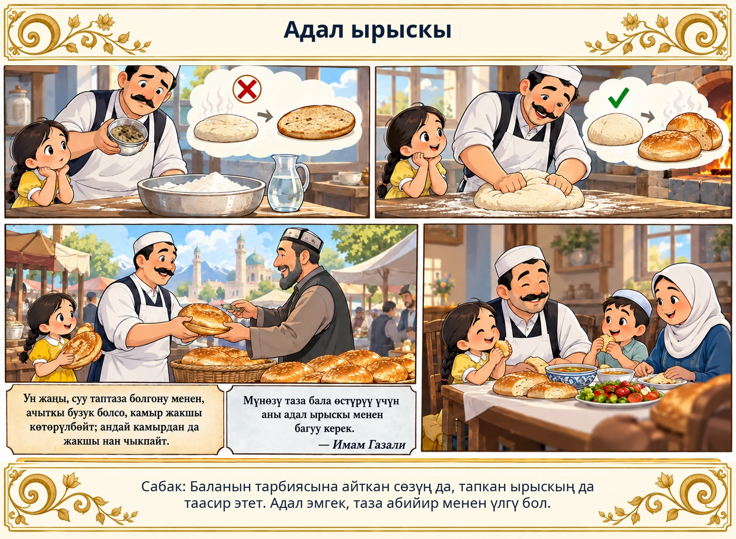 Адал тилке сүрөтү