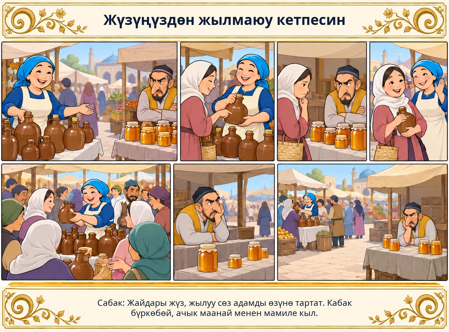 Жүзүңүздөн жылмаюу кетпесин сүрөтү