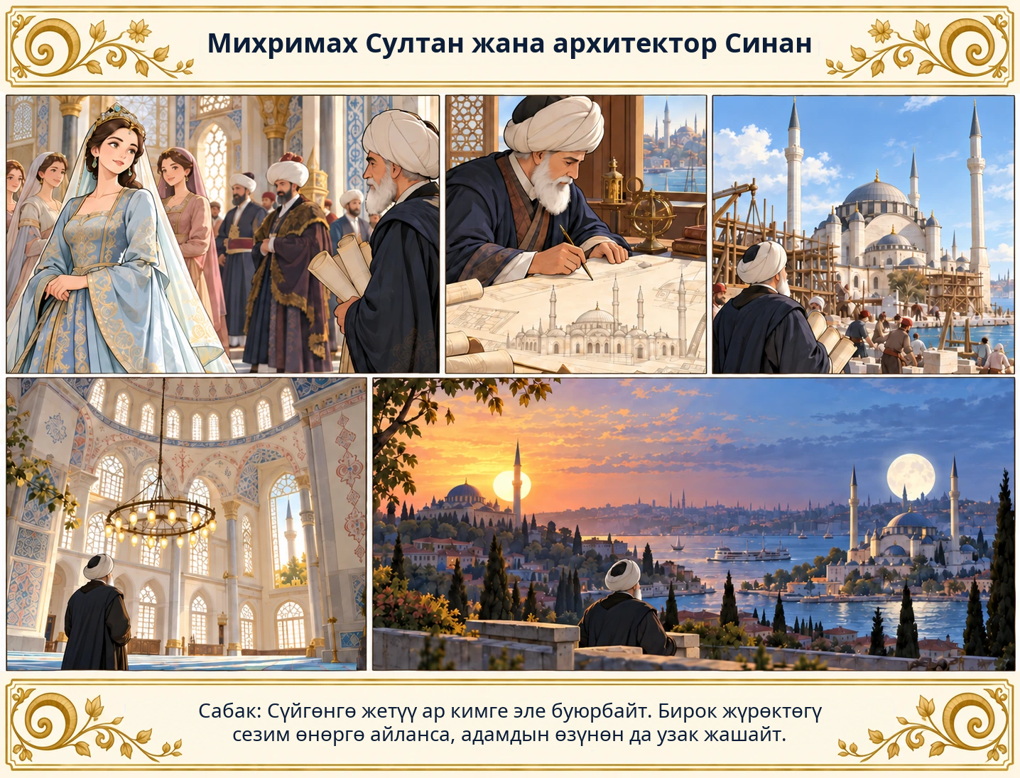 Михримах Султан жана архитектор Синан сүрөтү