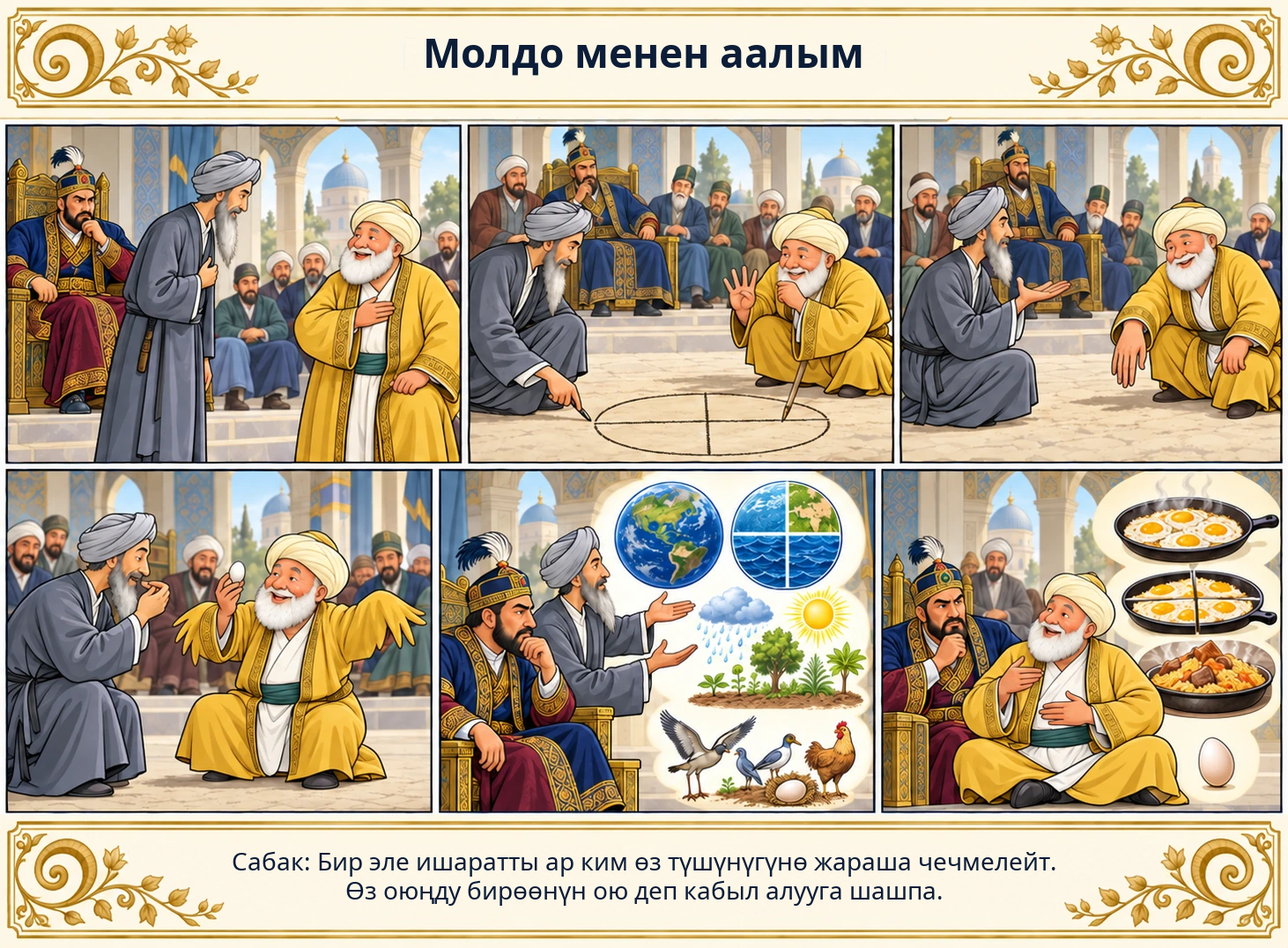 Молдо менен аалым сүрөтү