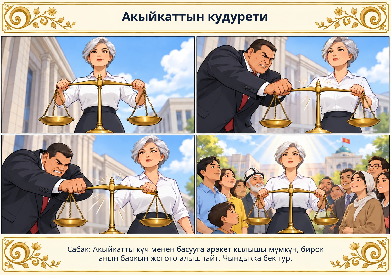 Акыйкаттын кудурети сүрөтү