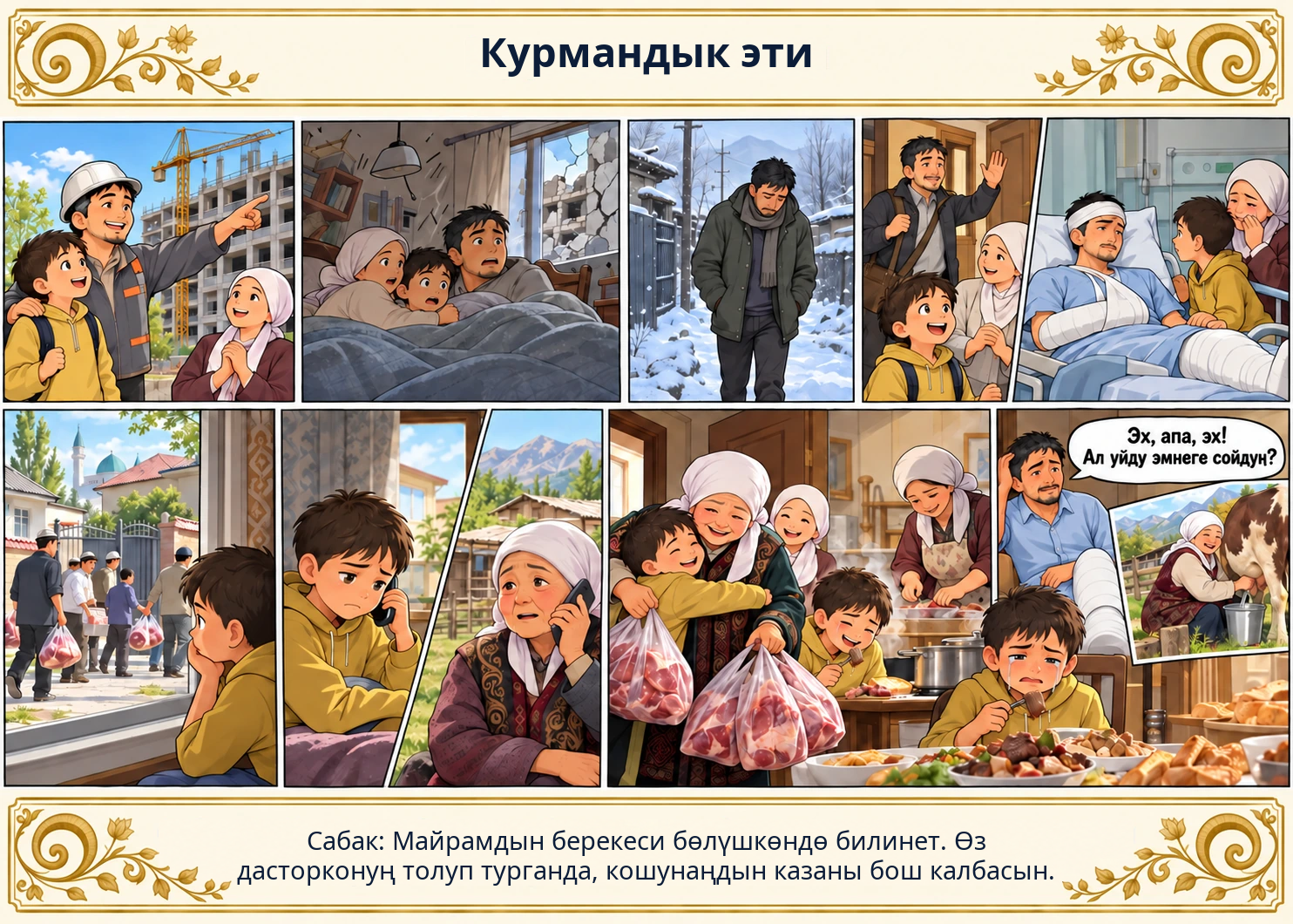 Курмандык эти сүрөтү