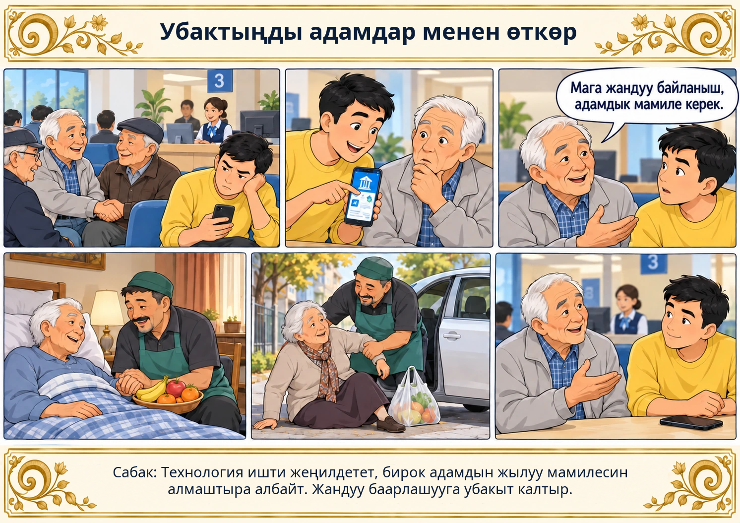 Убактыңды адамдар менен өткөр сүрөтү