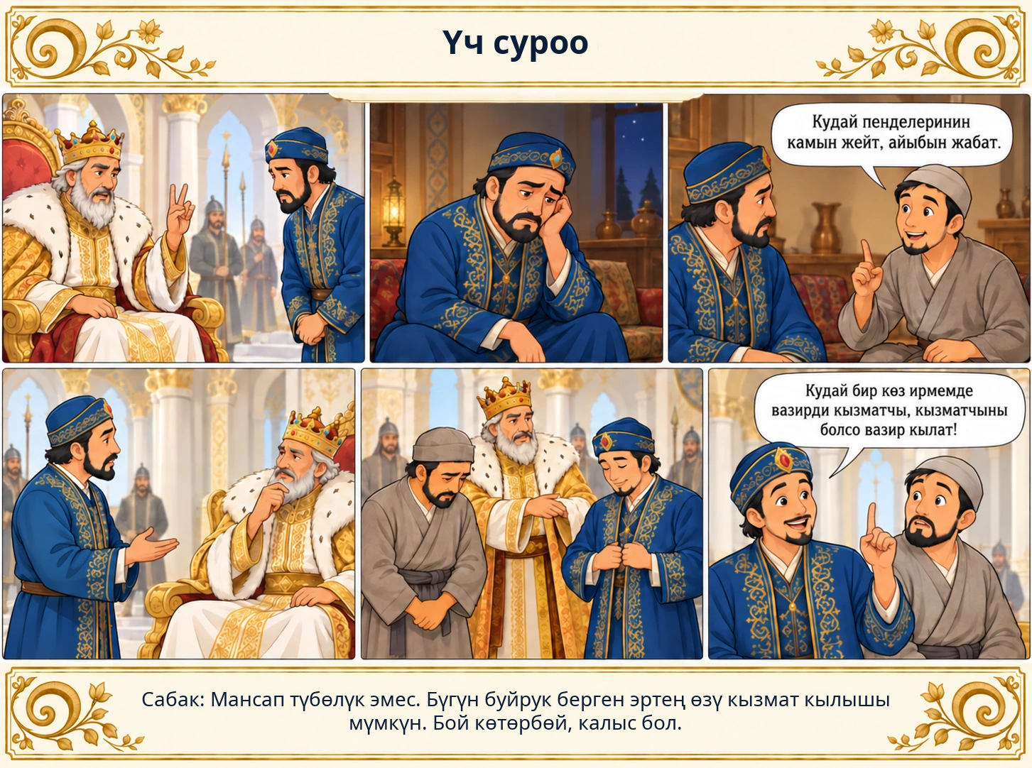 Үч суроо сүрөтү