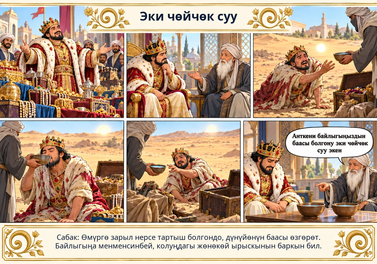 Эки чөйчөк суу сүрөтү