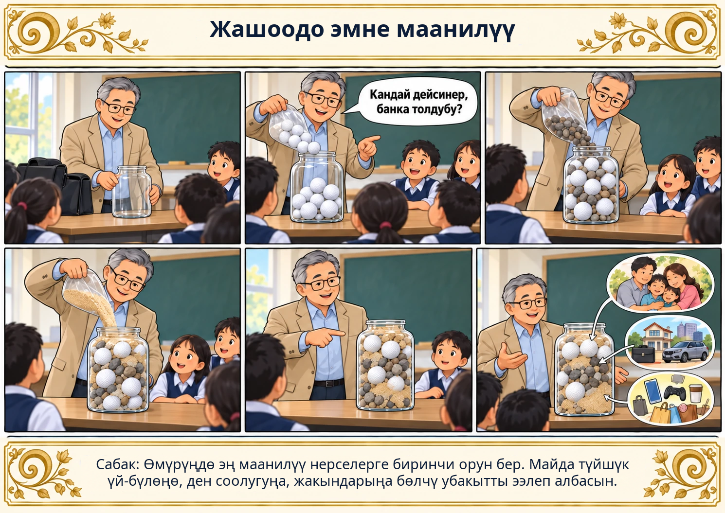 Жашоодо эмне маанилүү сүрөтү
