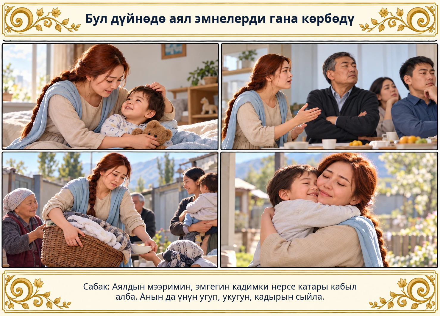 Бул дүйнөдө аял эмнелерди гана көрбөдү сүрөтү