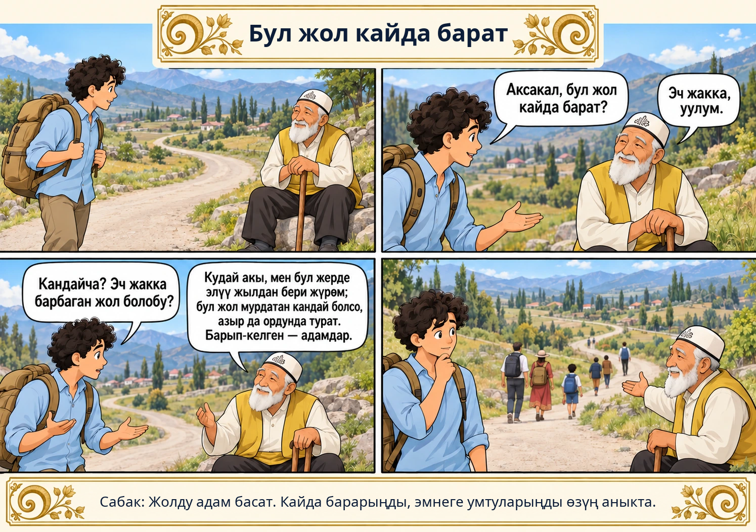 Бул жол кайда барат сүрөтү
