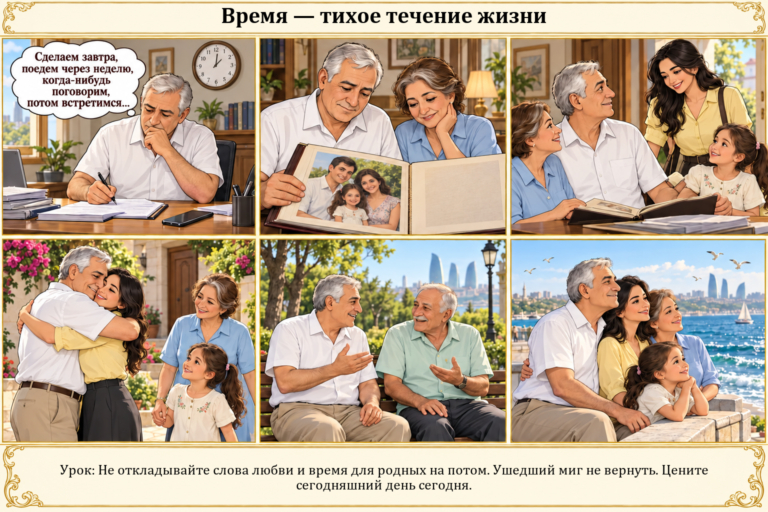 Иллюстрация: Время — жизнь, текущая безмолвно