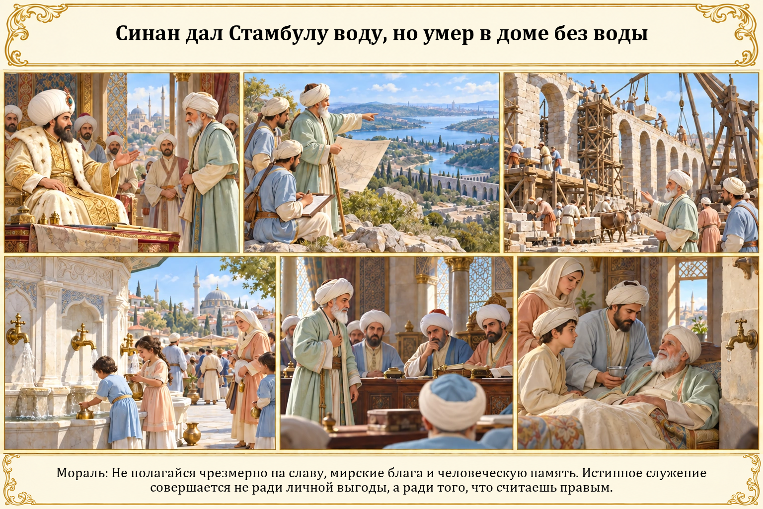 Иллюстрация: Синан дал Стамбулу воду, но умер в доме без воды