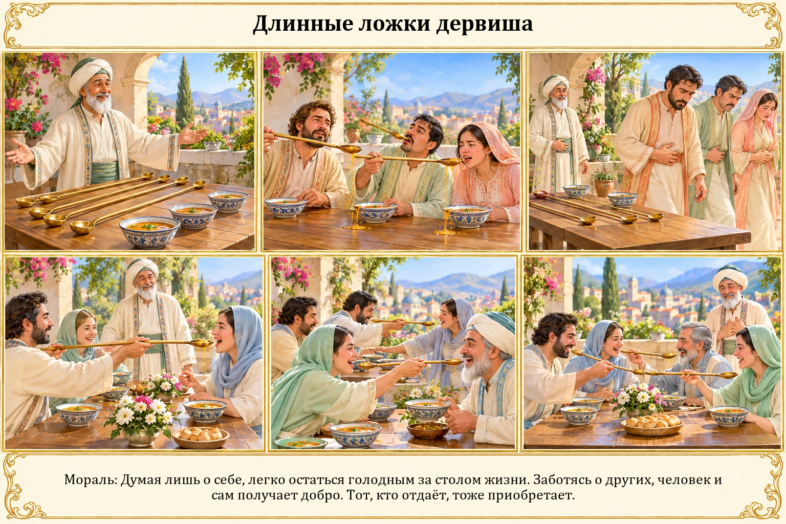 Иллюстрация: Длинные ложки дервиша