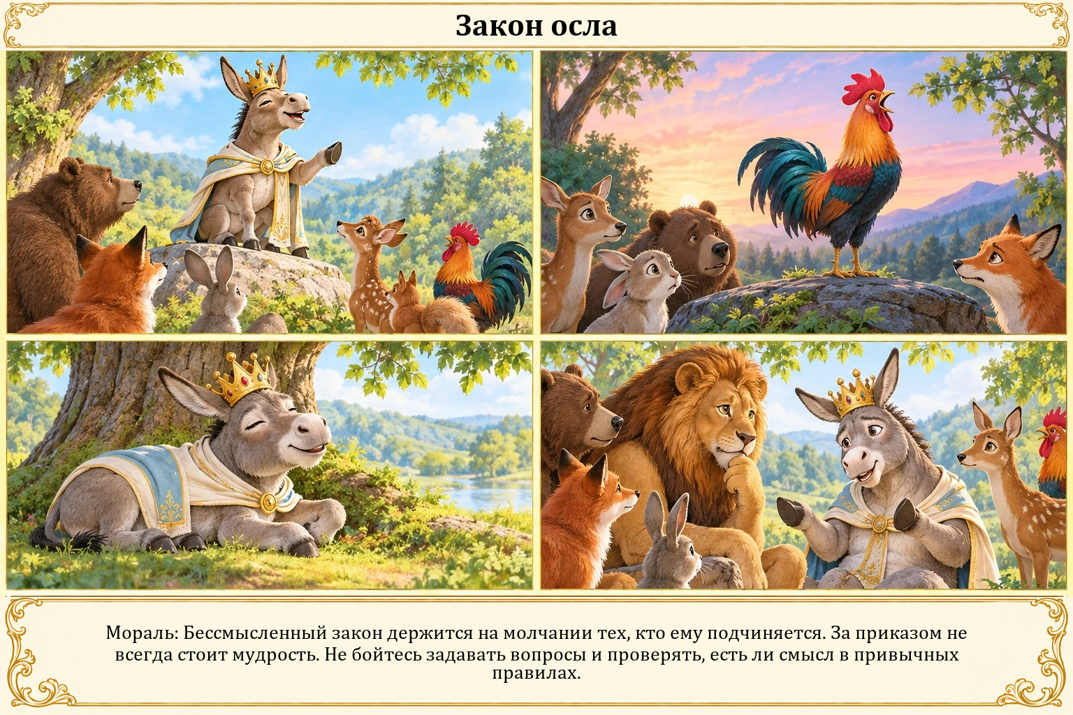 Иллюстрация: Закон осла