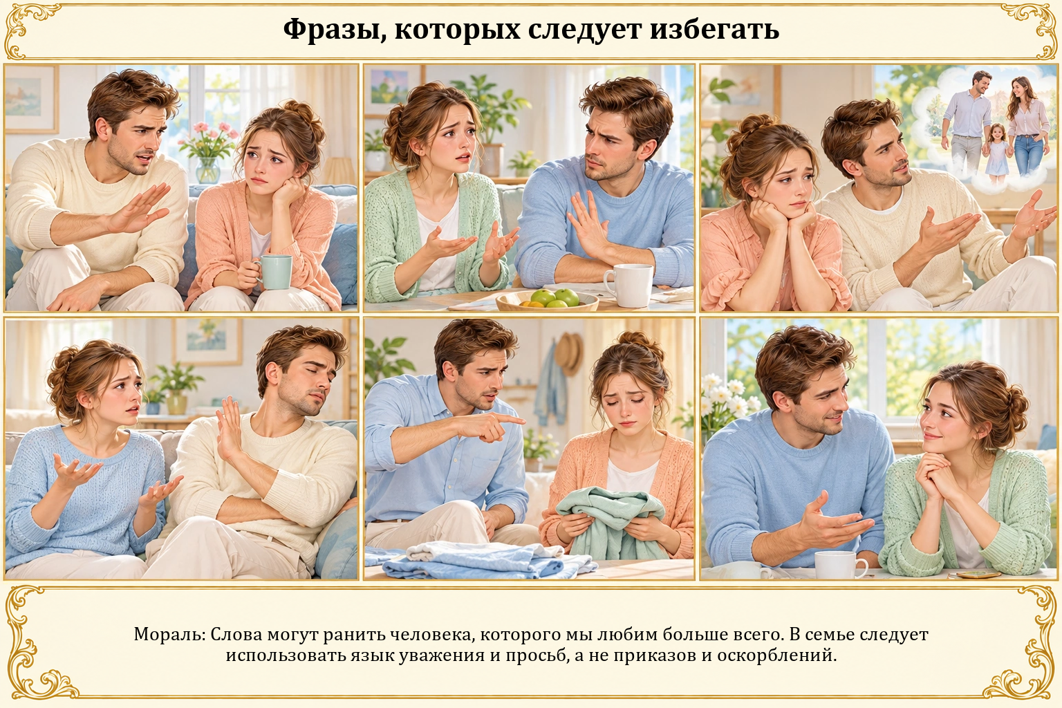 Иллюстрация: Фразы, которых следует избегать