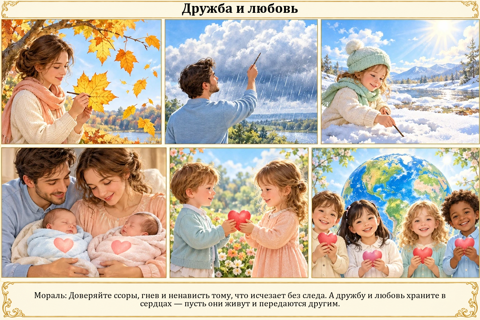 Иллюстрация: Дружба и любовь