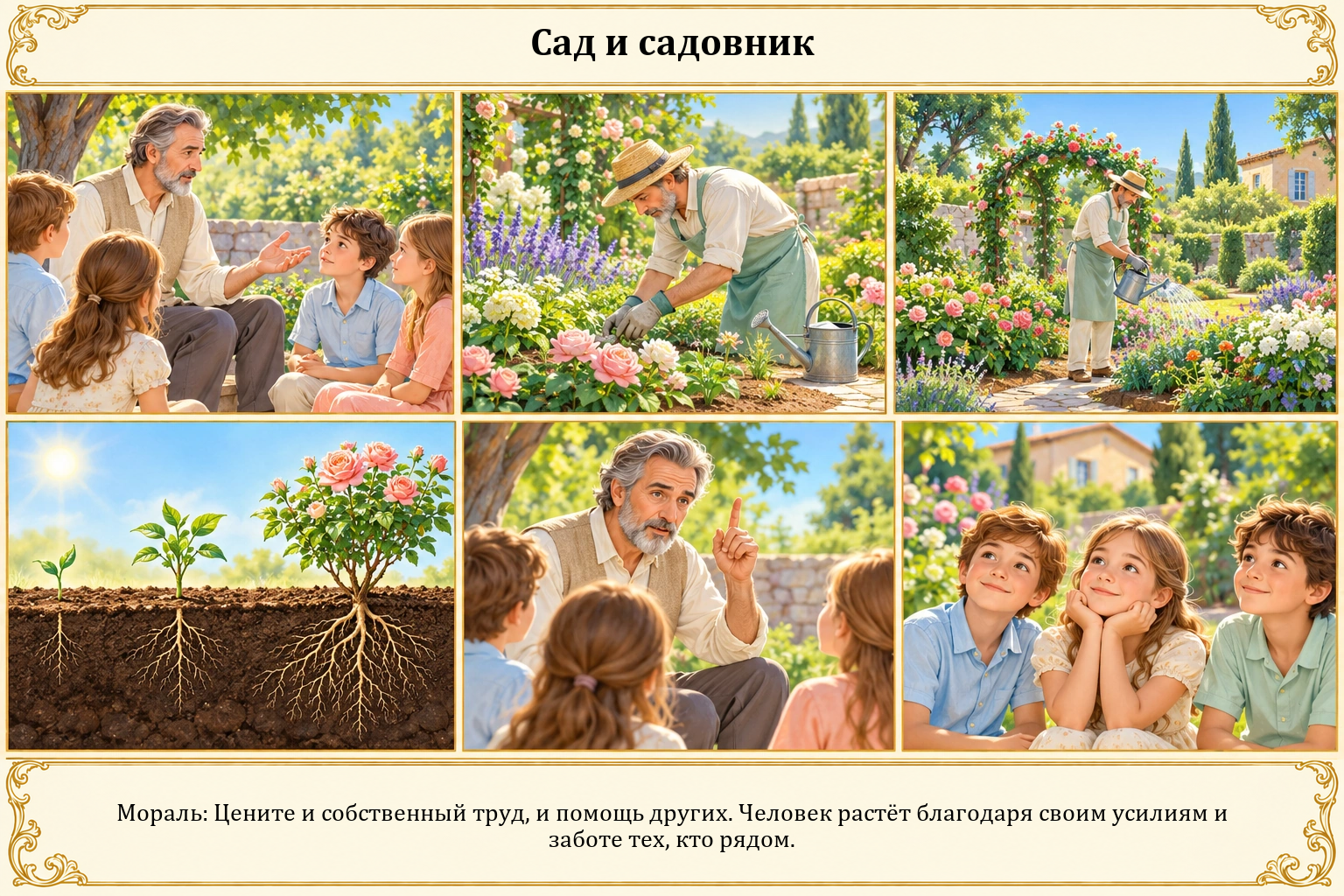 Иллюстрация: Сад и садовник