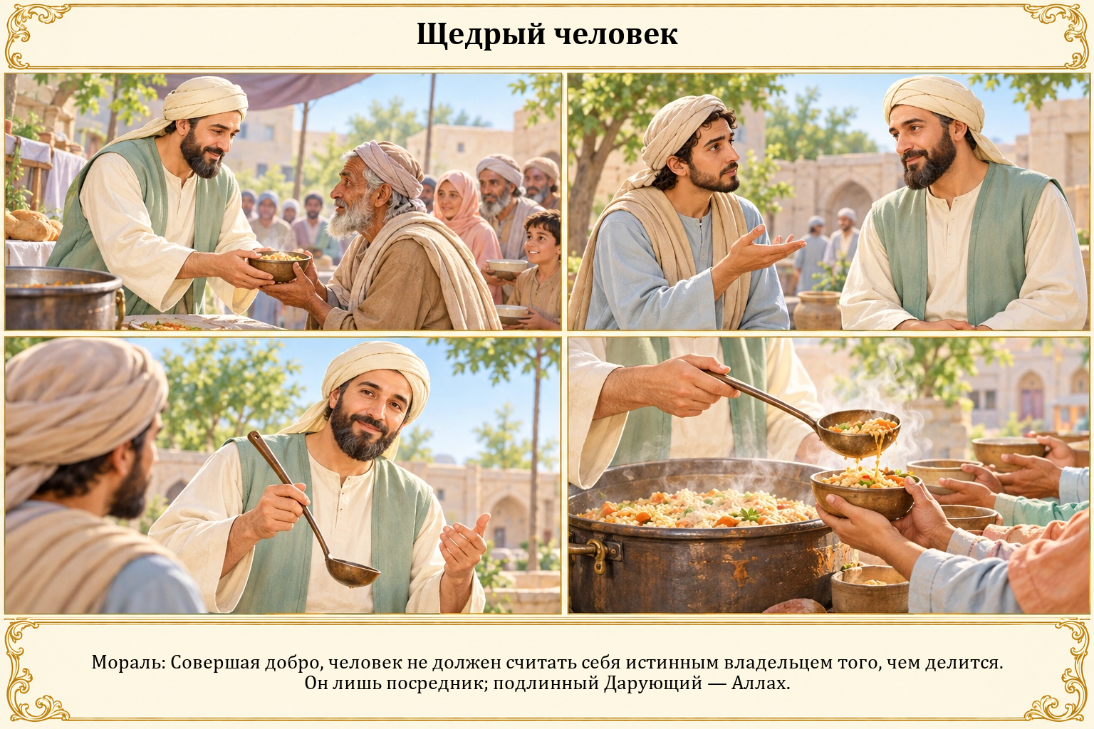Иллюстрация: Щедрый человек