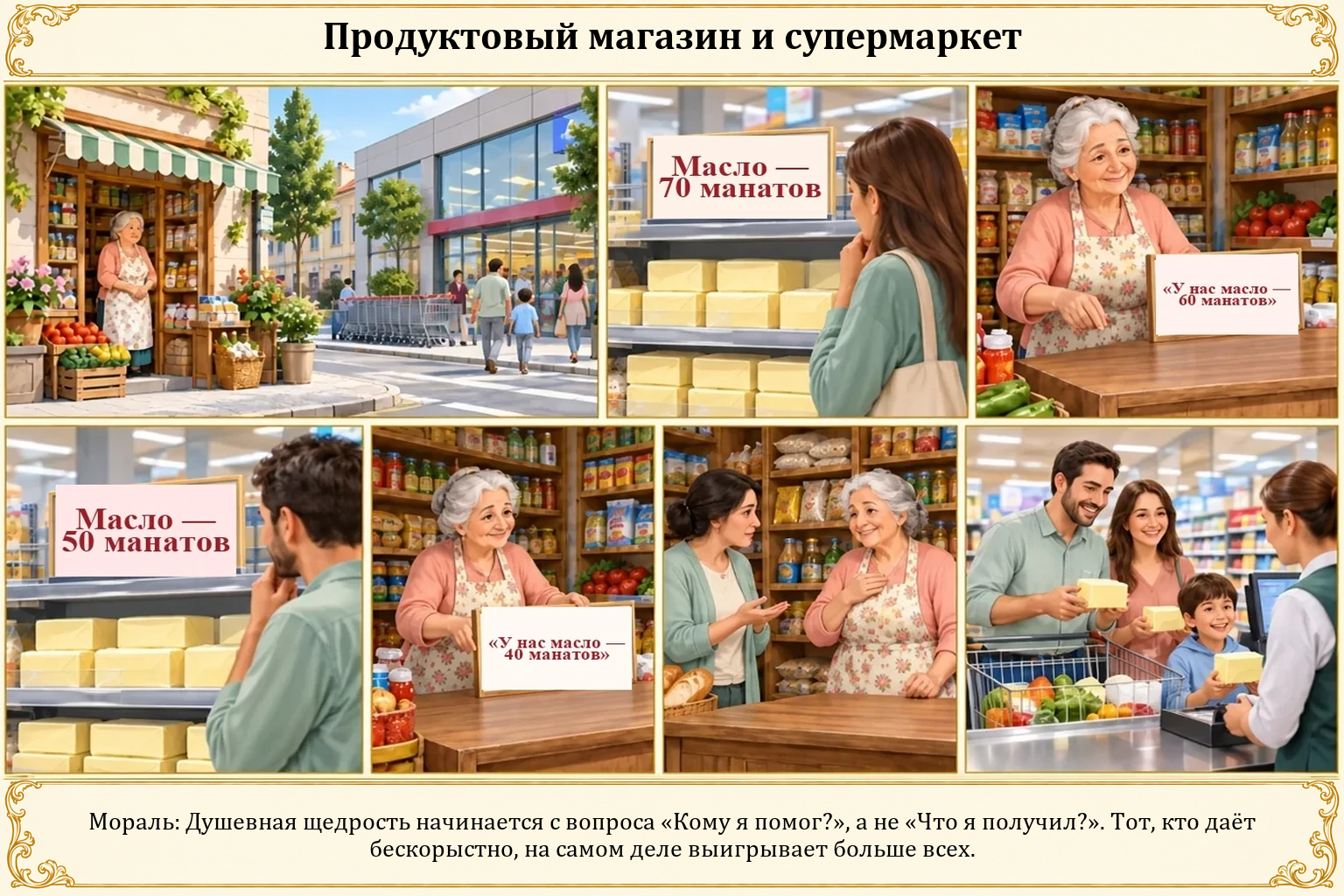 Иллюстрация: Продуктовый магазин и супермаркет