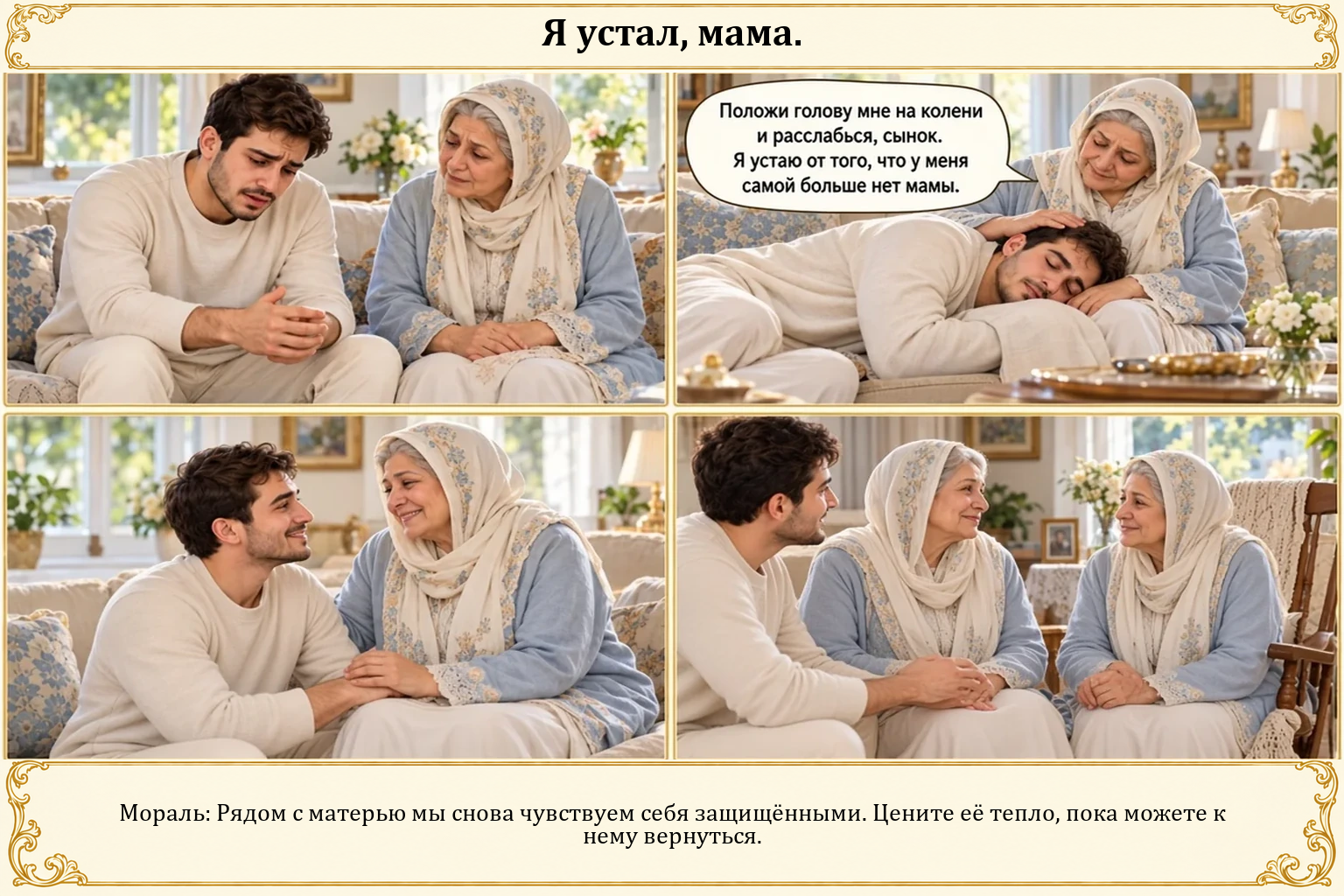 Иллюстрация: Я устал, мама