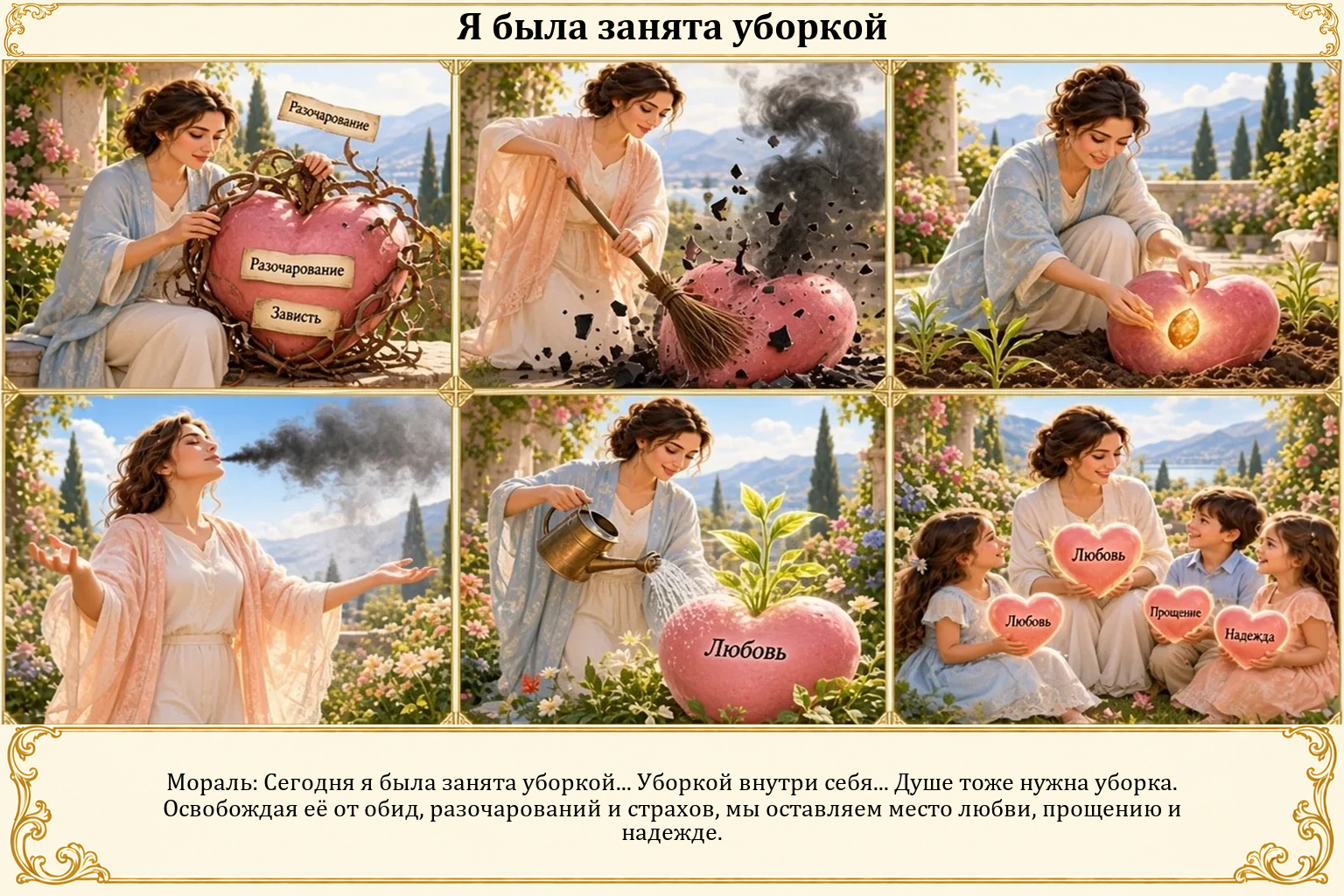 Иллюстрация: Я была занята уборкой