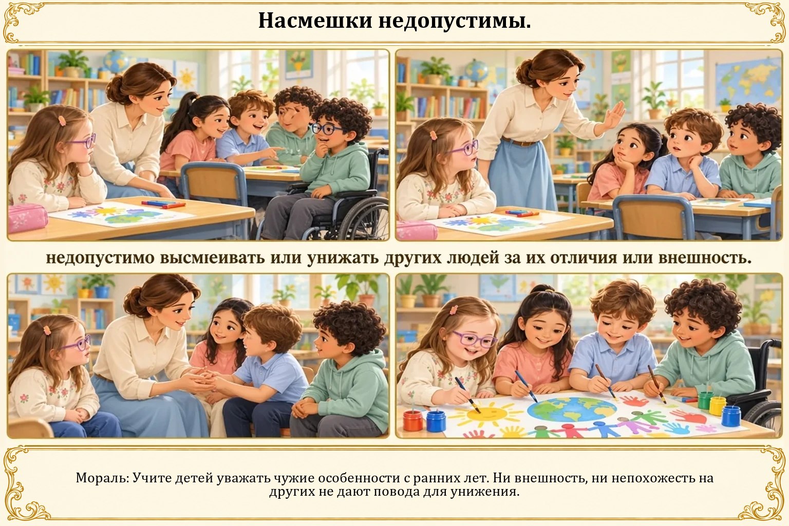 Иллюстрация: Насмешки недопустимы.