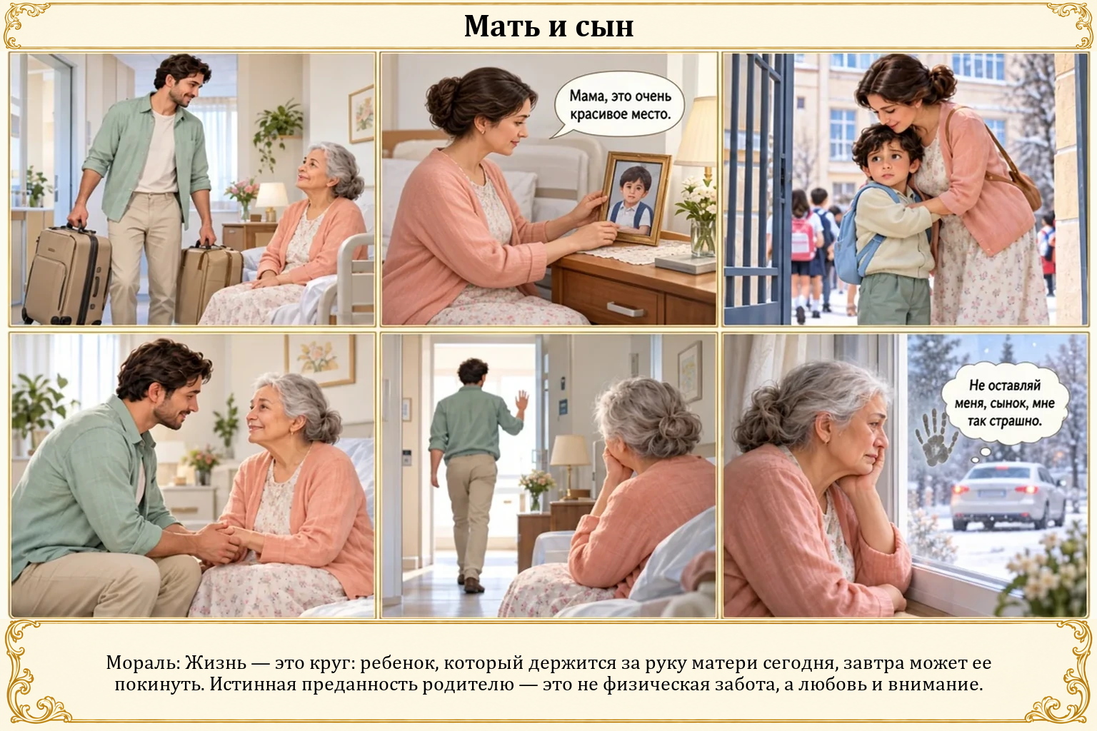 Иллюстрация: Мать и сын
