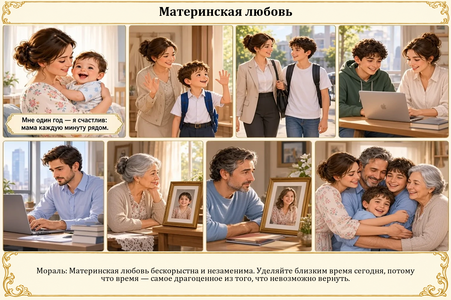 Иллюстрация: Материнская любовь
