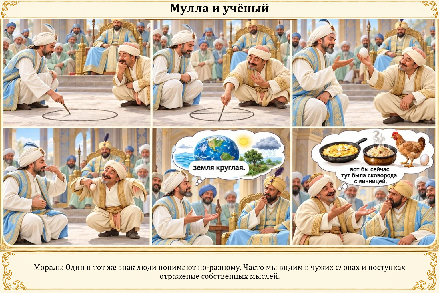 Иллюстрация: Мулла и учёный