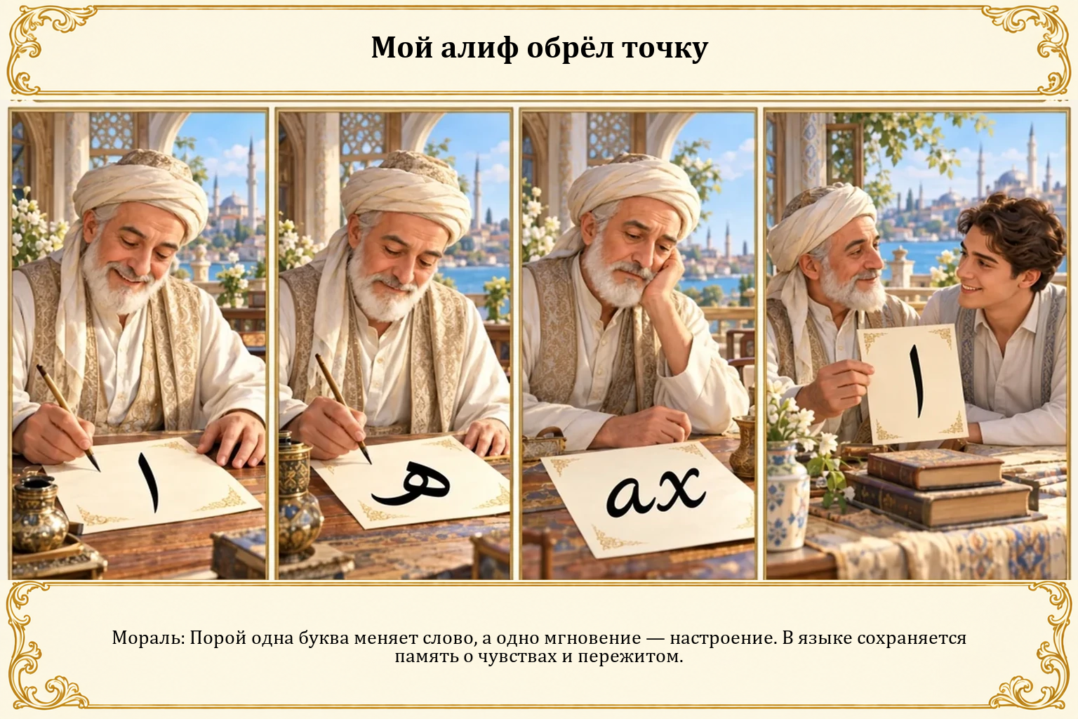 Иллюстрация: Мой алиф обрёл точку