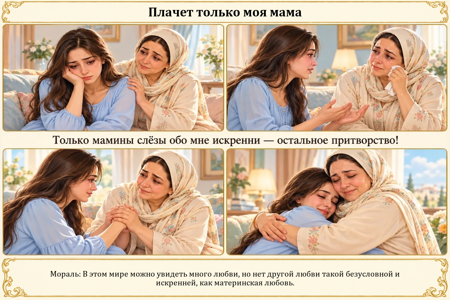 Иллюстрация: Плачет только моя мама