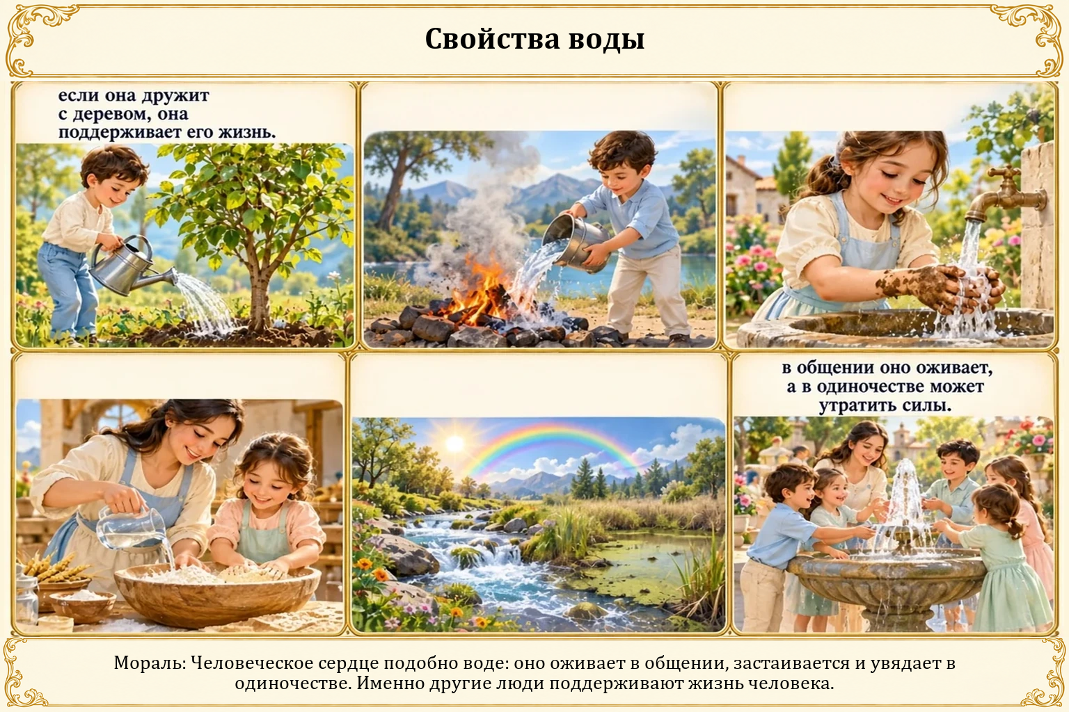 Иллюстрация: Свойства воды