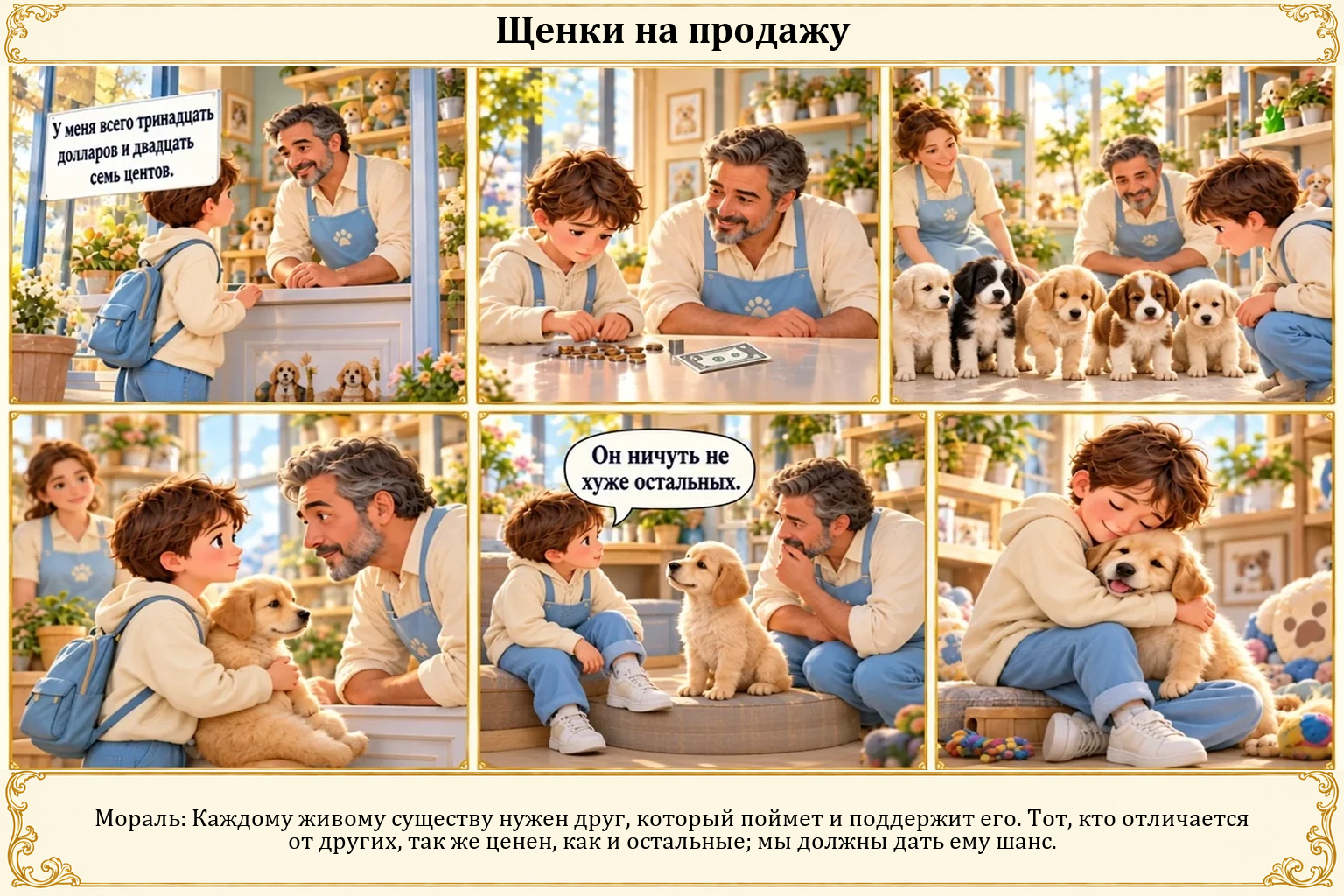 Иллюстрация: Щенки на продажу