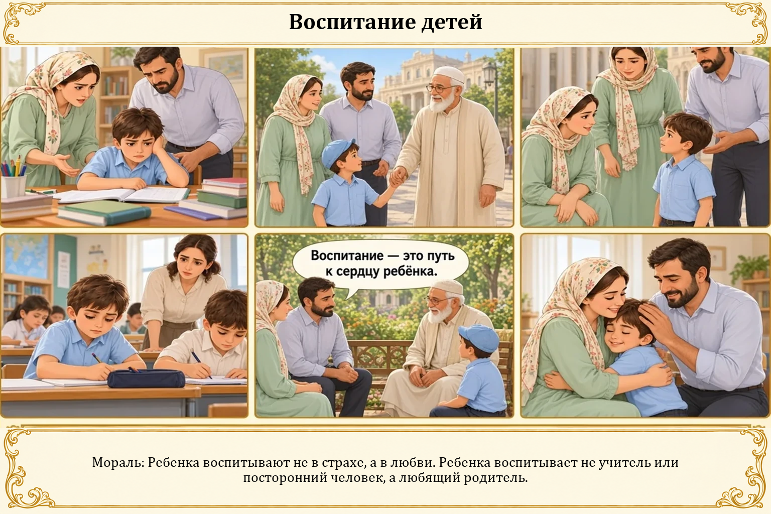 Иллюстрация: Воспитание детей