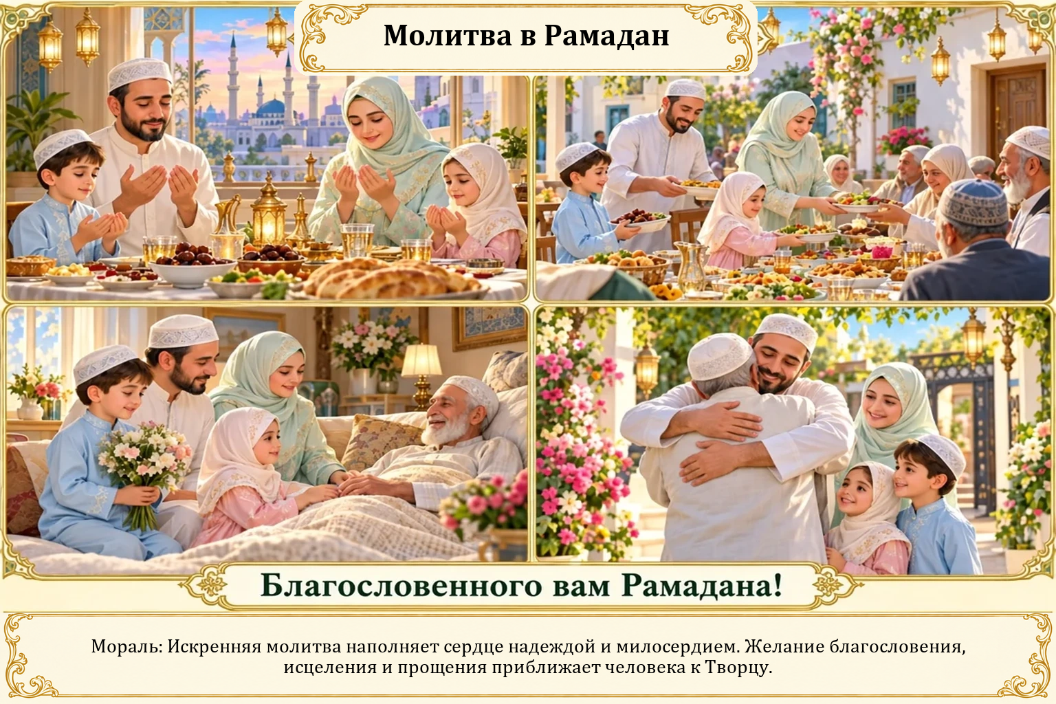 Иллюстрация: Молитва в Рамадан