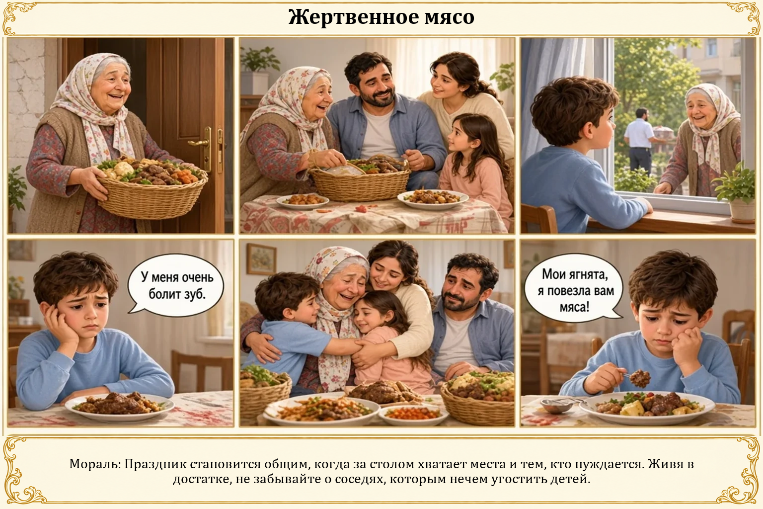 Иллюстрация: Жертвенное мясо
