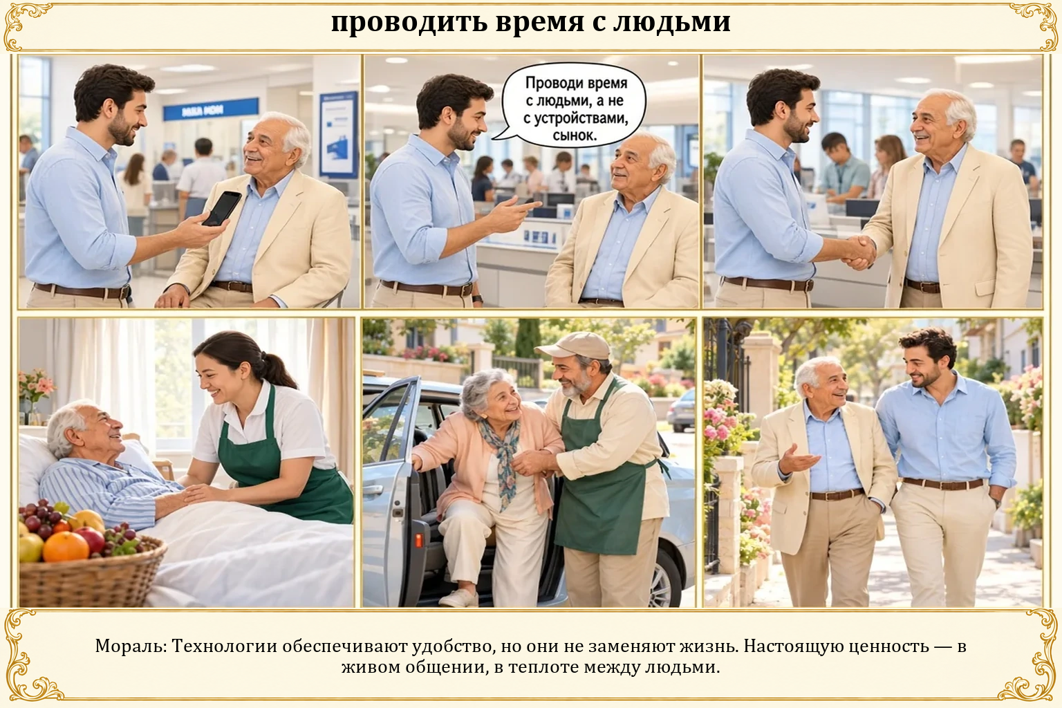 Иллюстрация: Проводить время с людьми
