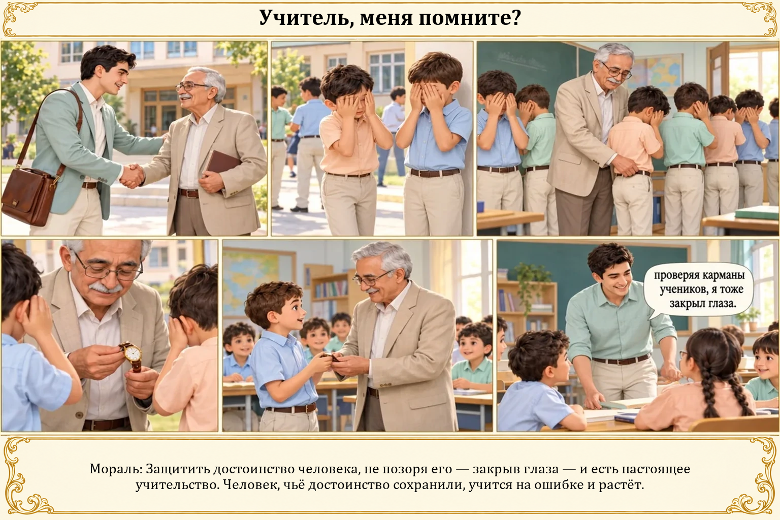 Иллюстрация: Учитель, здравствуйте — вы меня помните?