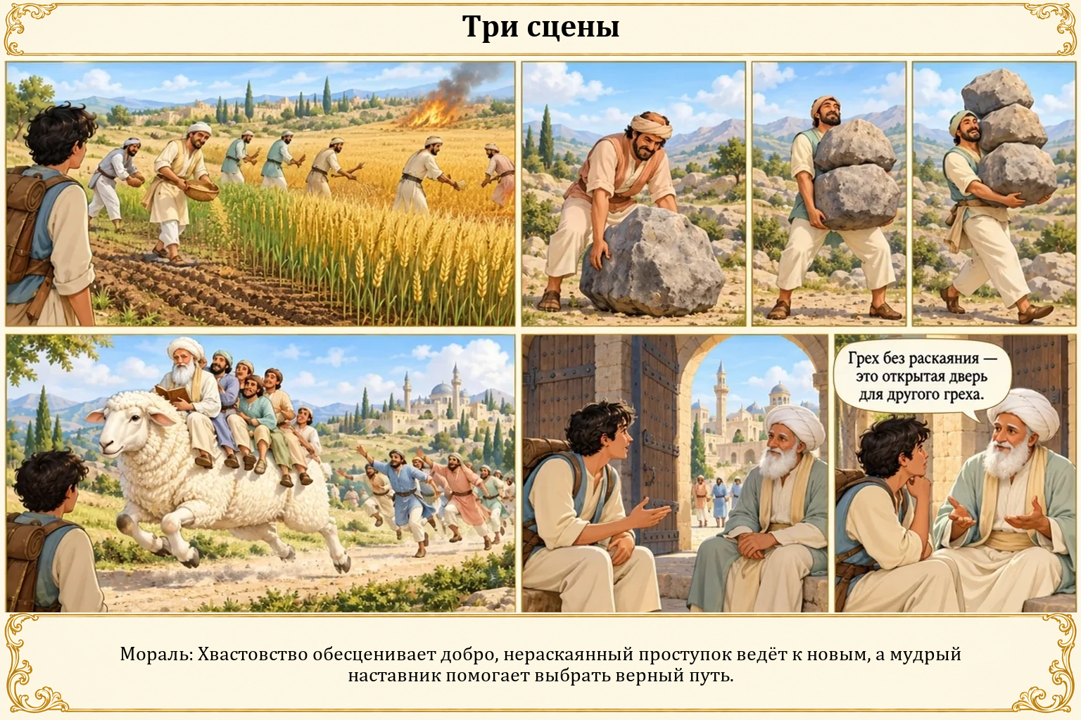 Иллюстрация: Три сцены