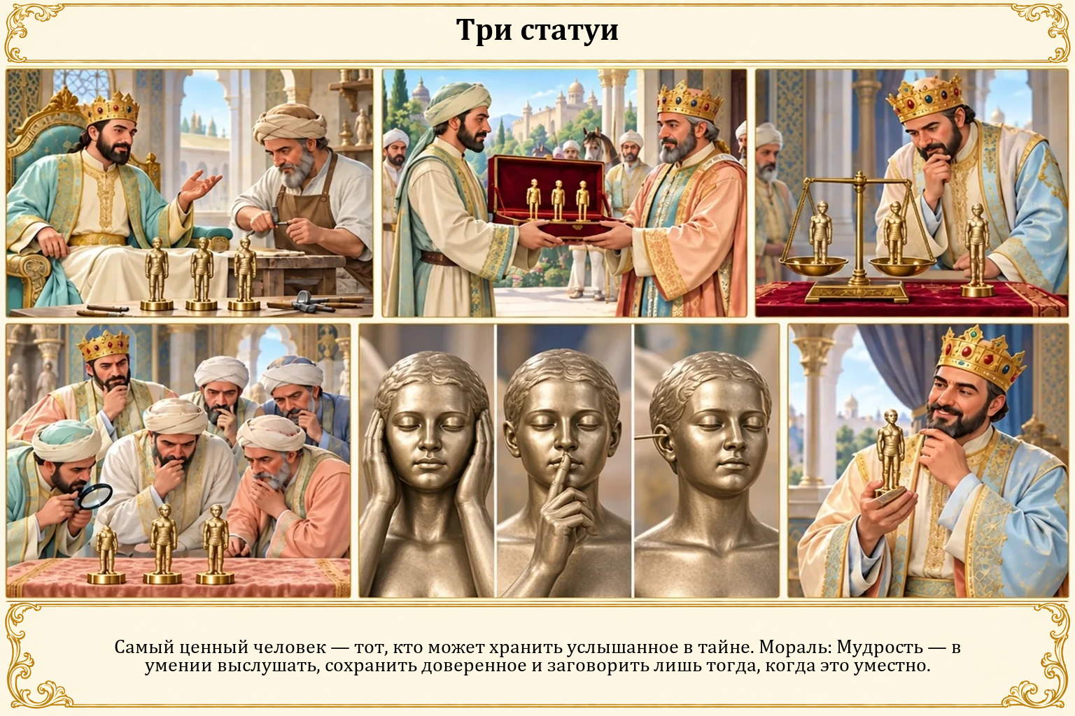 Иллюстрация: Три статуи