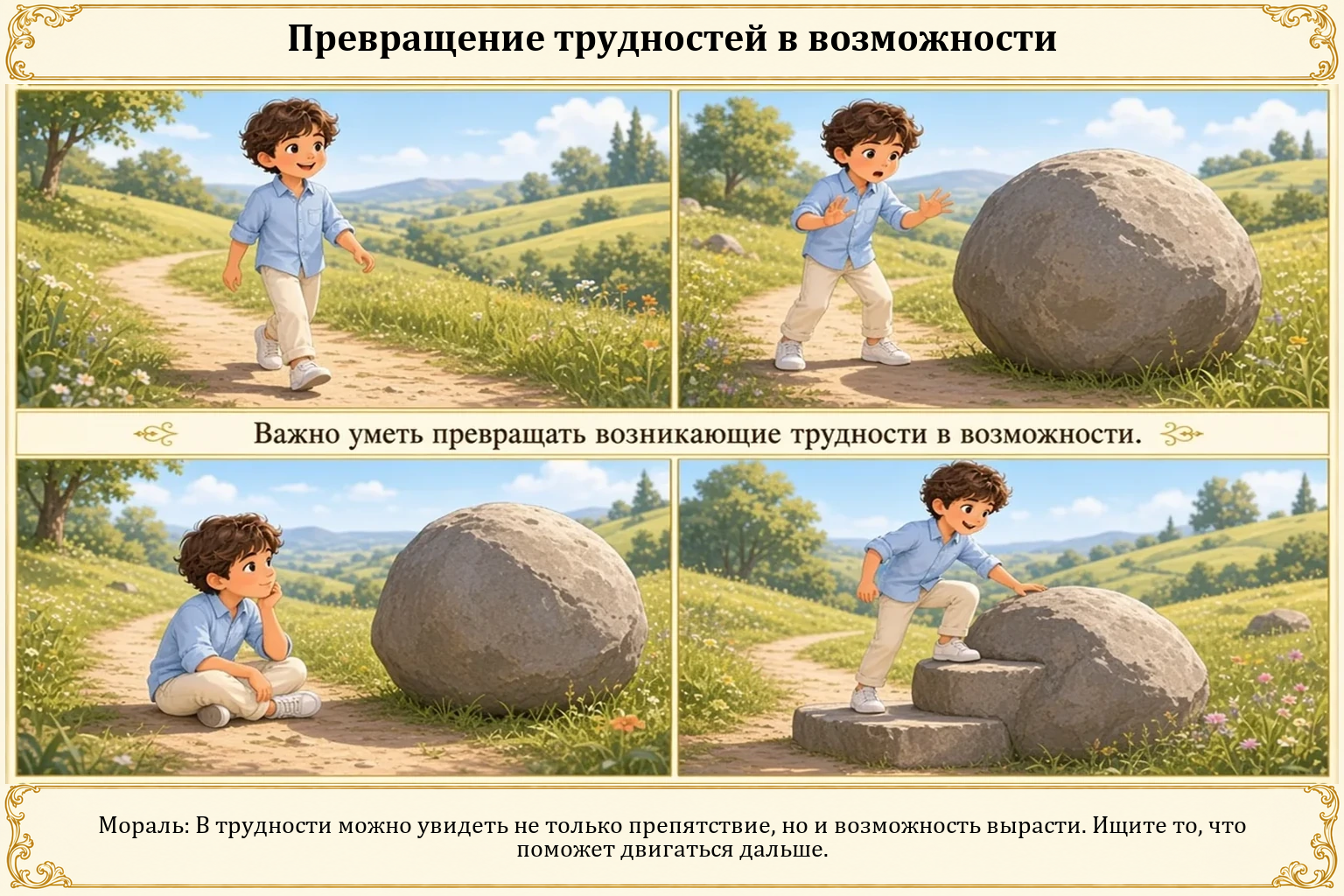 Иллюстрация: Превращение трудностей в возможности