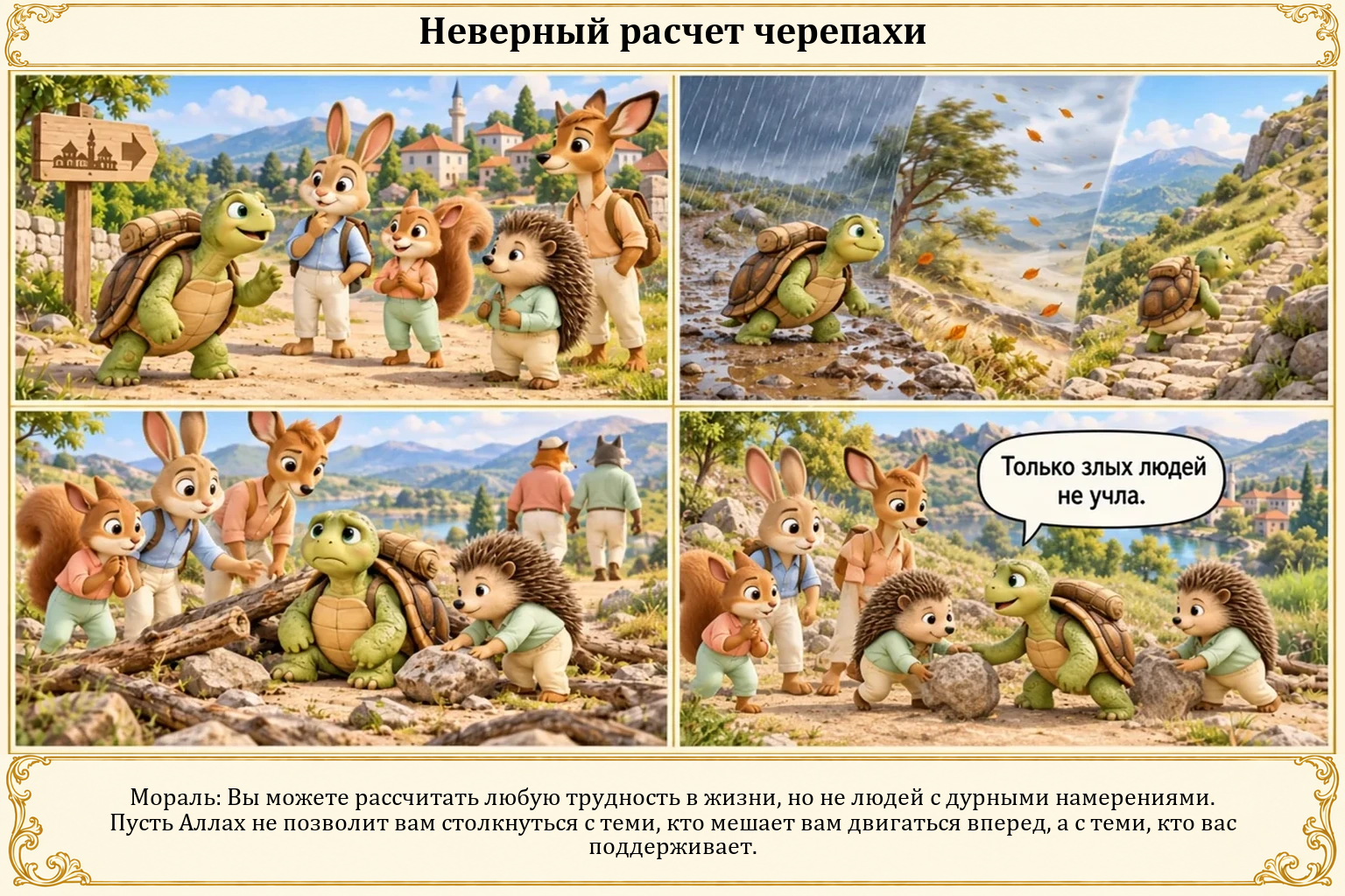 Иллюстрация: Неверный расчет черепахи