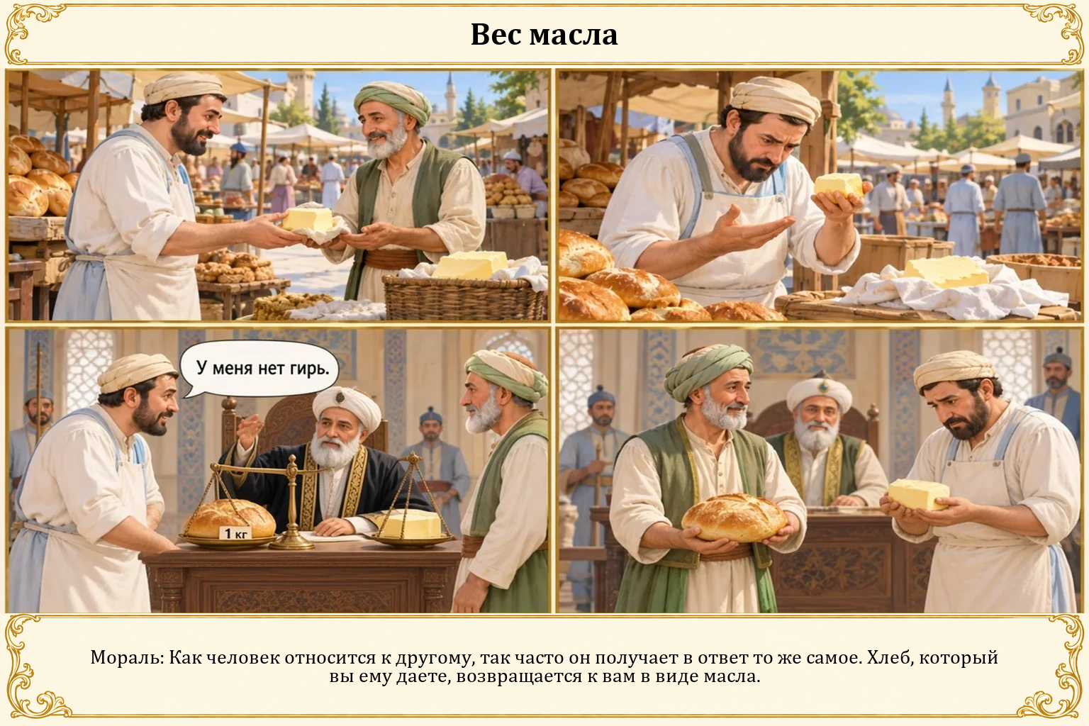 Иллюстрация: Вес масла